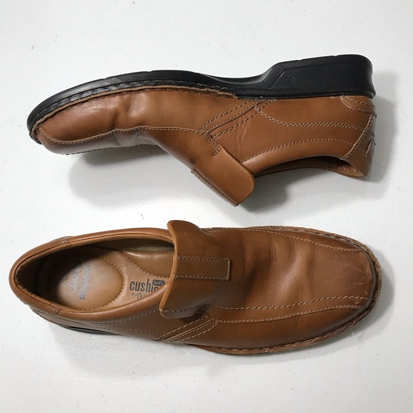 Clarks  Collection Men's Tan Leather Slip-On Loafers Size 10M SB-07 - Picture 8 of 12